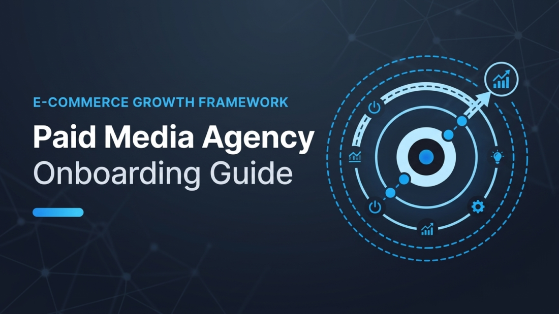 Paid media agency onboarding workflow diagram for e-commerce
